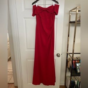 Eliza J - Knot Front Off the Shoulder Gown